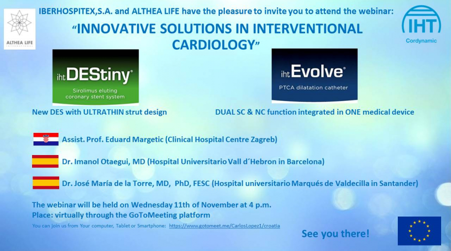 Webinar “Innovative solutions in Interventional Cardiology”